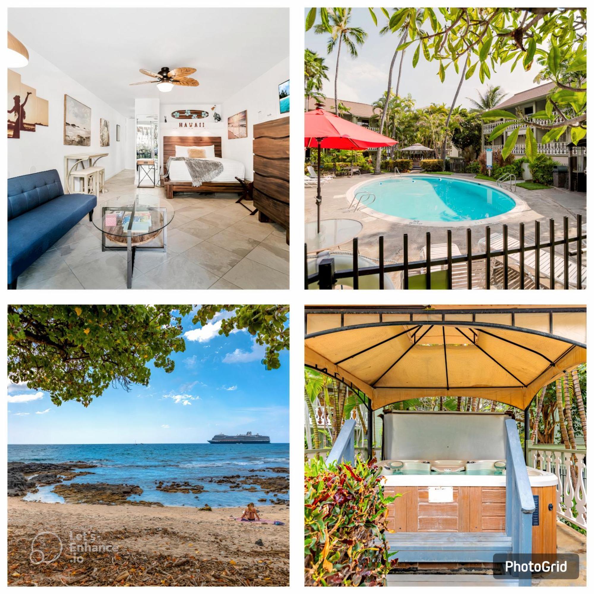 Downtown Hawaiian Paradise Condo With Hot Tub, Pool & Beach - Kona Islander Inn Kailua Kültér fotó